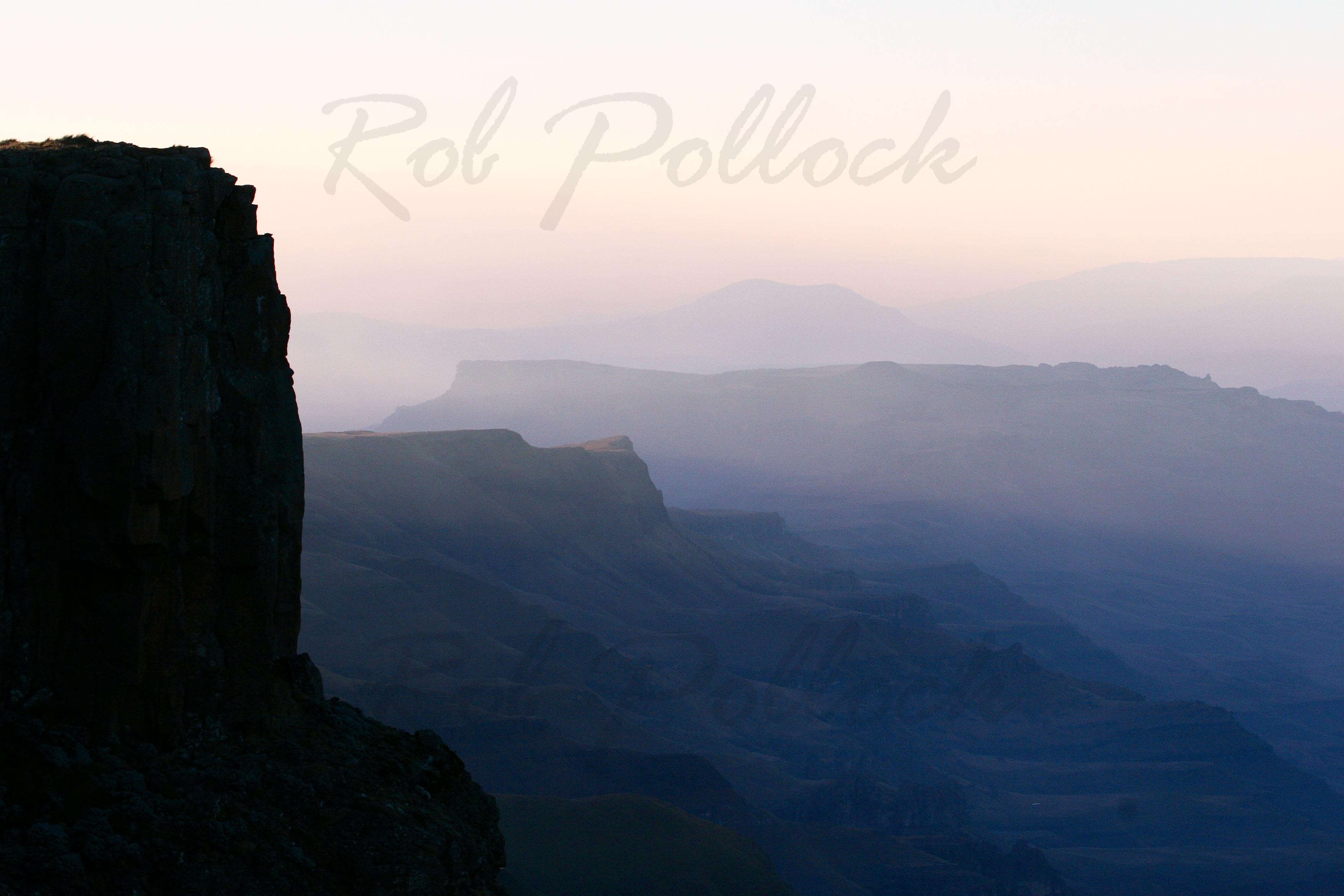 Drakensburg at dawn